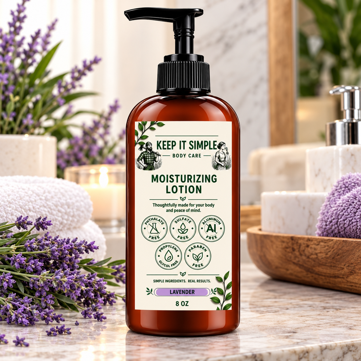 Lavender Body Lotion with raw mango butter and coconut oil