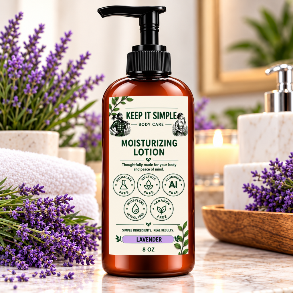Lavender Body Lotion with raw mango butter and coconut oil